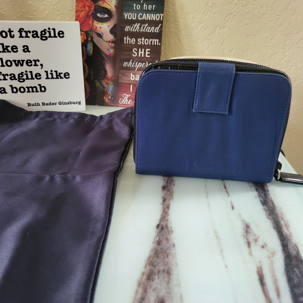 Prada Blue Nylon Wallet Euc. - Picture 2 of 8